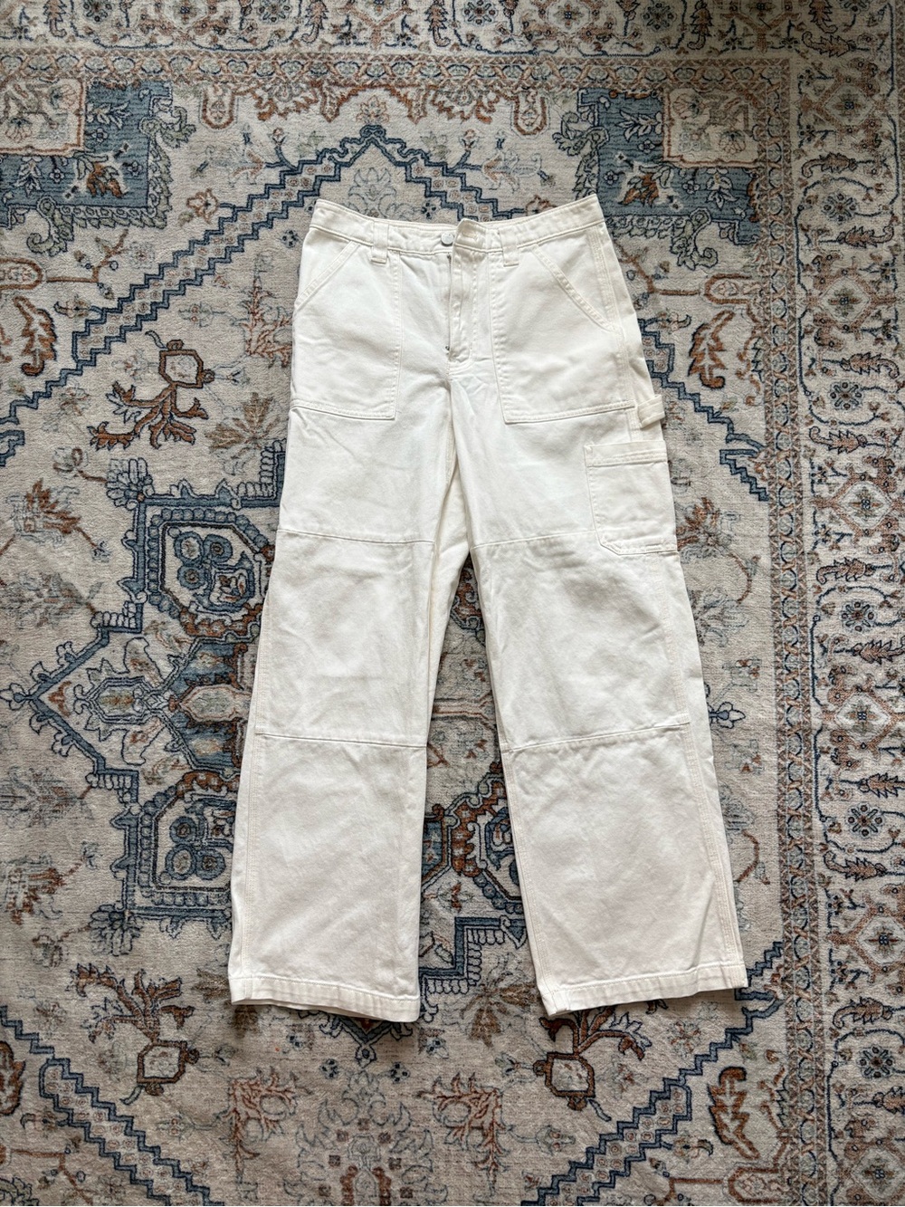 Aritzia Cream Utility Cargo Pants